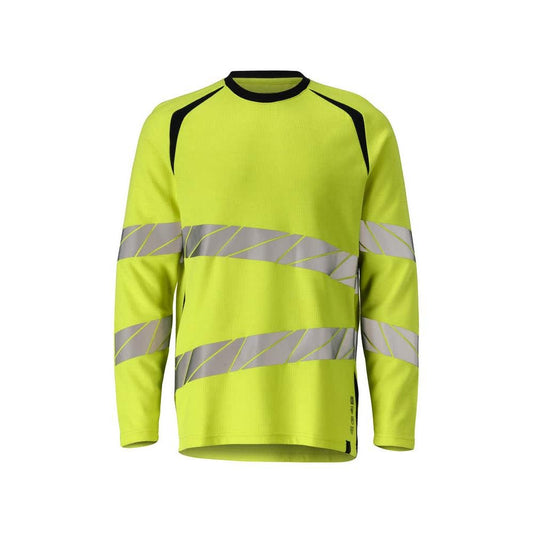 Tricou, mânecă lungă, croială modernă Tricou Multisafe, galben mare/negru-albastru