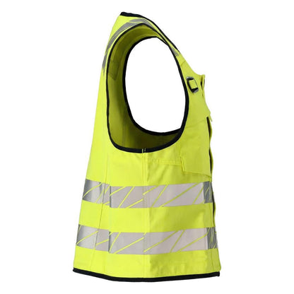 Vestă pentru scule Vestă pentru scule Multisafe, galben/negru-albastru de mare vizibilitate