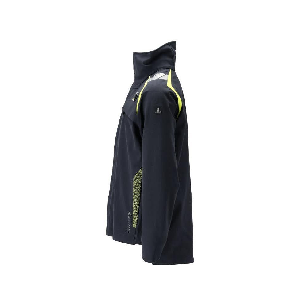 Jachetă Hard Shell Jachetă Multisafe, negru albastru/galben hi-vis