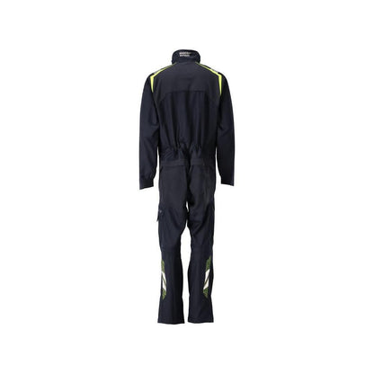Per total, buzunare pentru genunchi, combinație de inserții elastice Multisafe, negru albastru/galben hi-vis
