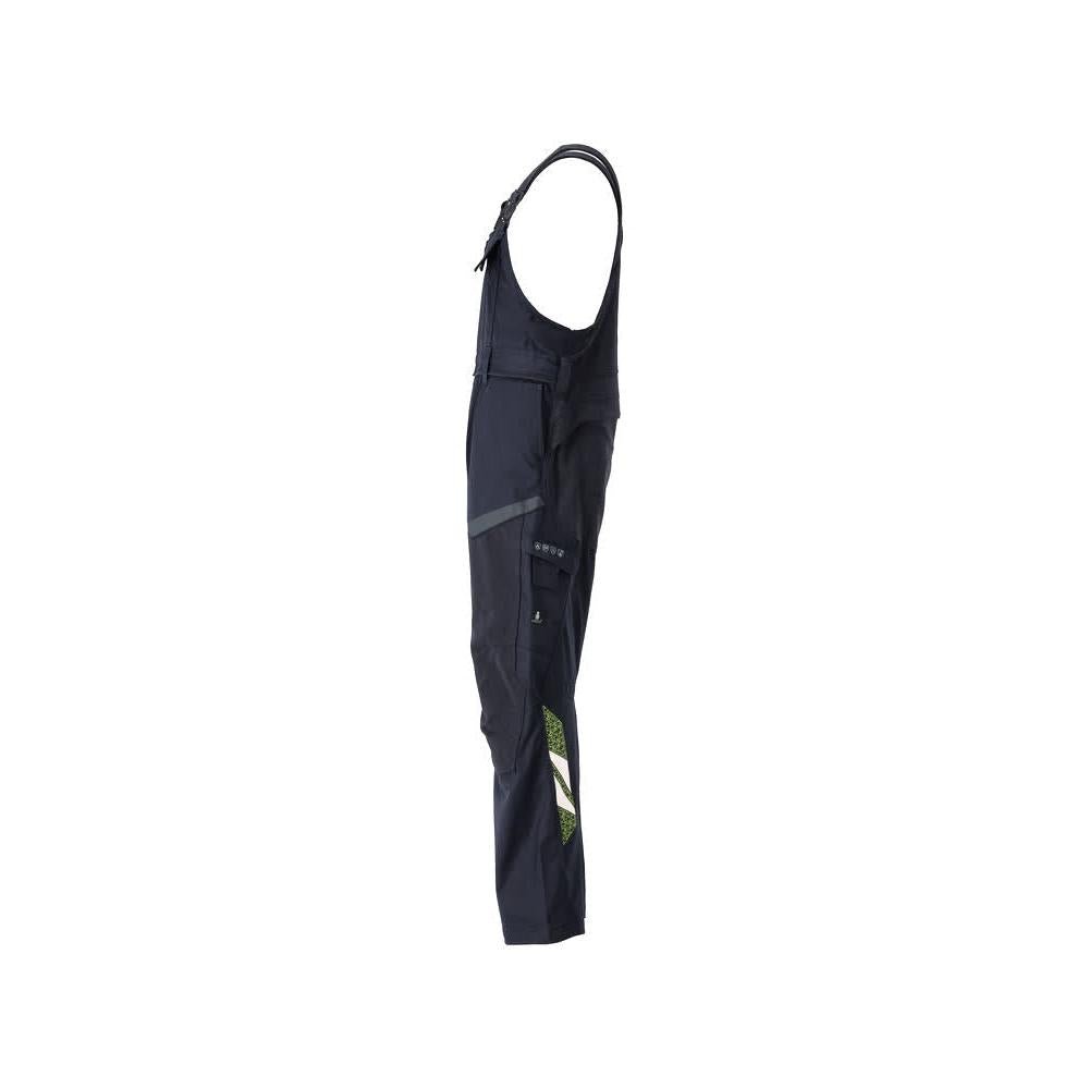 Salopete, buzunare pentru genunchi, inserții elastice Salopete Multisafe, negru albastru/galben hi-vis