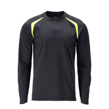 Tricou, maneca lunga, croire moderna Tricou Multisafe, negru albastru/galben hi-vis
