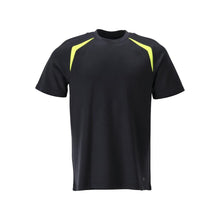 Tricou, modern fit Tricou Multisafe, negru albastru/galben hi-vis