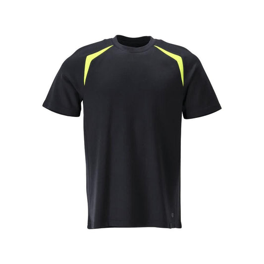 Tricou, modern fit Tricou Multisafe, negru albastru/galben hi-vis