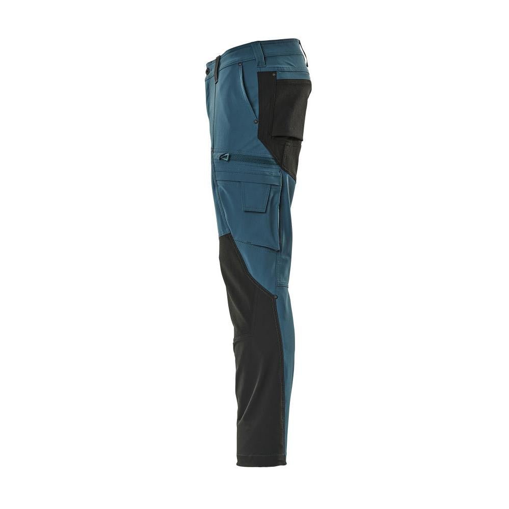 Pantaloni functionali, pantaloni ULTIMATE STRETCH, petrol inchis/negru