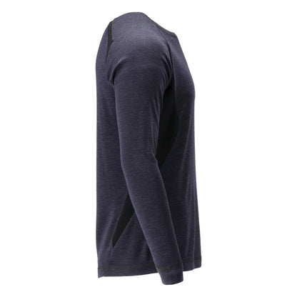 Tricou funcțional, cămașă de corp din lână Multisafe, negru-albastru