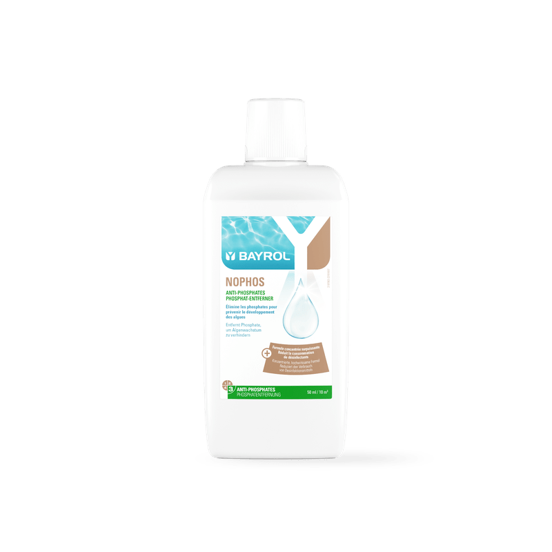 BAYROL Nophos 1 L Pentru îndepărtarea și prevenirea fosfaților din apa piscinei