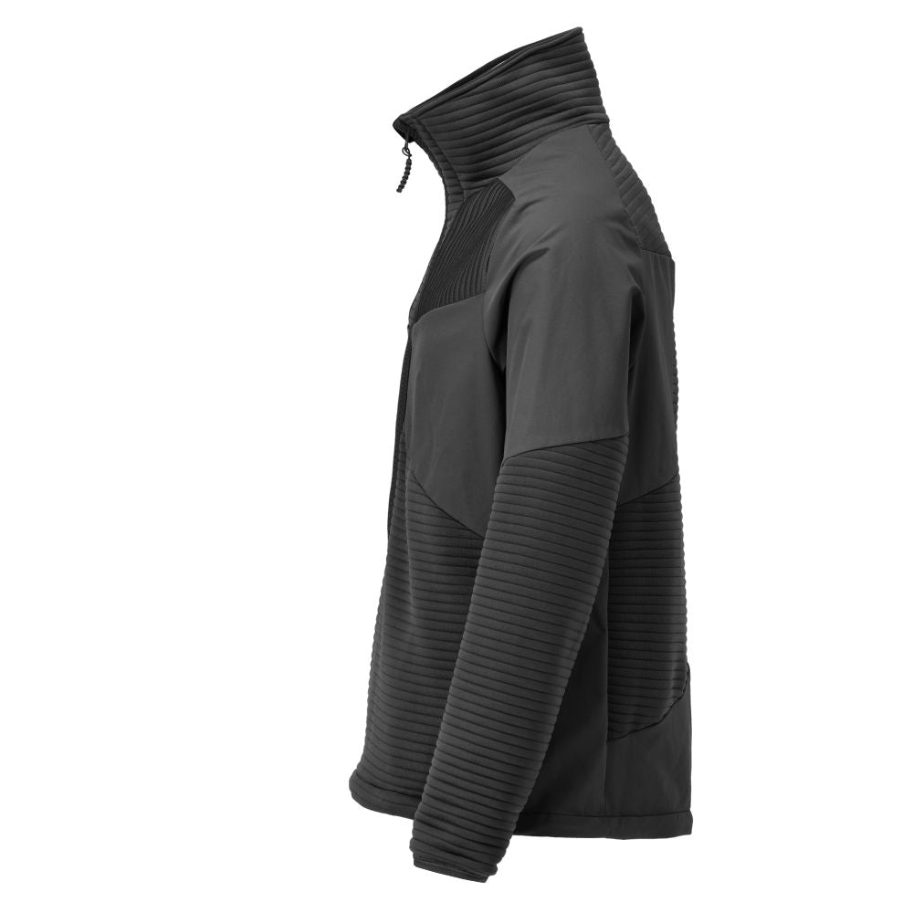 Pulover fleece, fermoar scurt, căptușeală jachetă microfleece