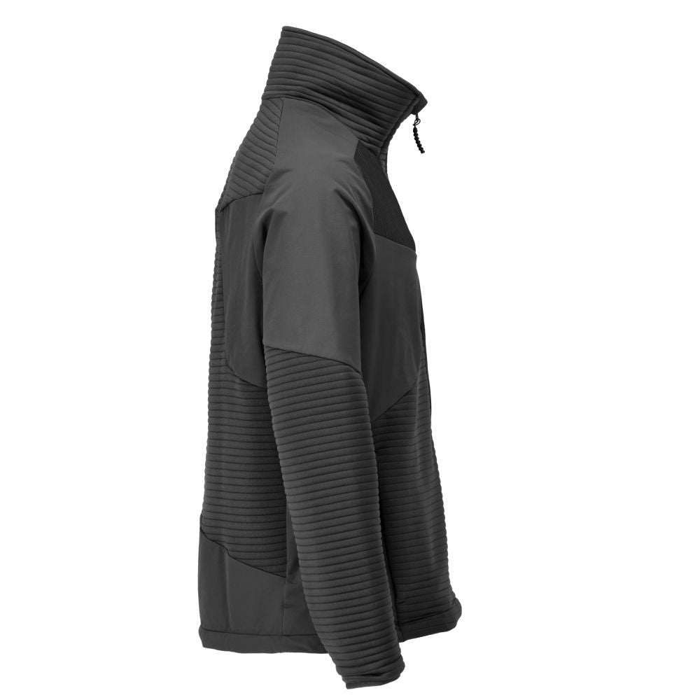 Pulover fleece, fermoar scurt, căptușeală jachetă microfleece