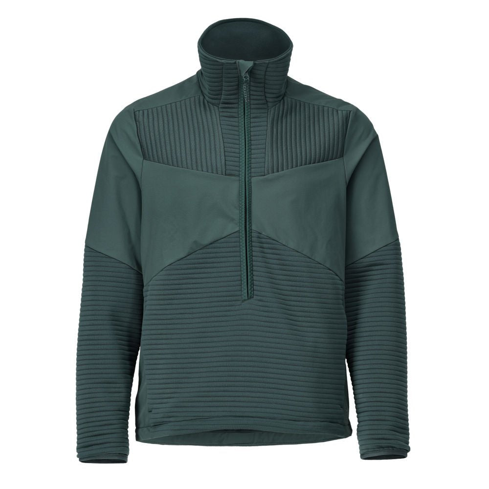 Pulover fleece, fermoar scurt, căptușeală jachetă microfleece