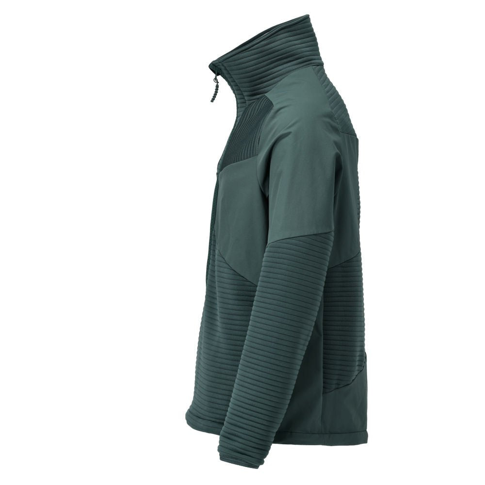 Pulover fleece, fermoar scurt, căptușeală jachetă microfleece