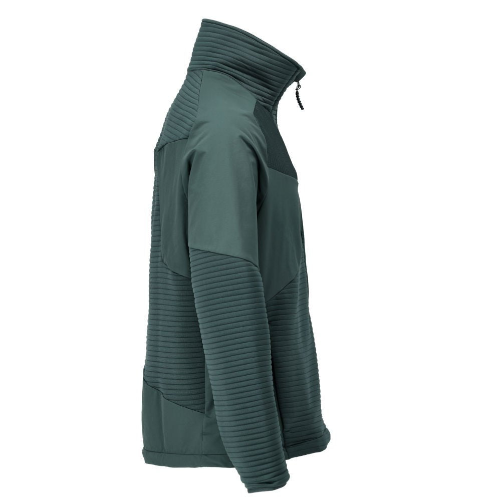 Pulover fleece, fermoar scurt, căptușeală jachetă microfleece
