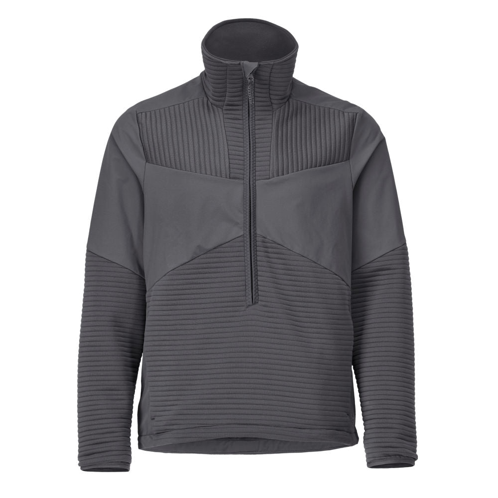 Pulover fleece, fermoar scurt, căptușeală jachetă microfleece