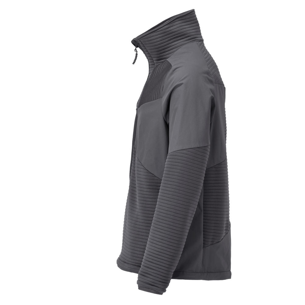 Pulover fleece, fermoar scurt, căptușeală jachetă microfleece
