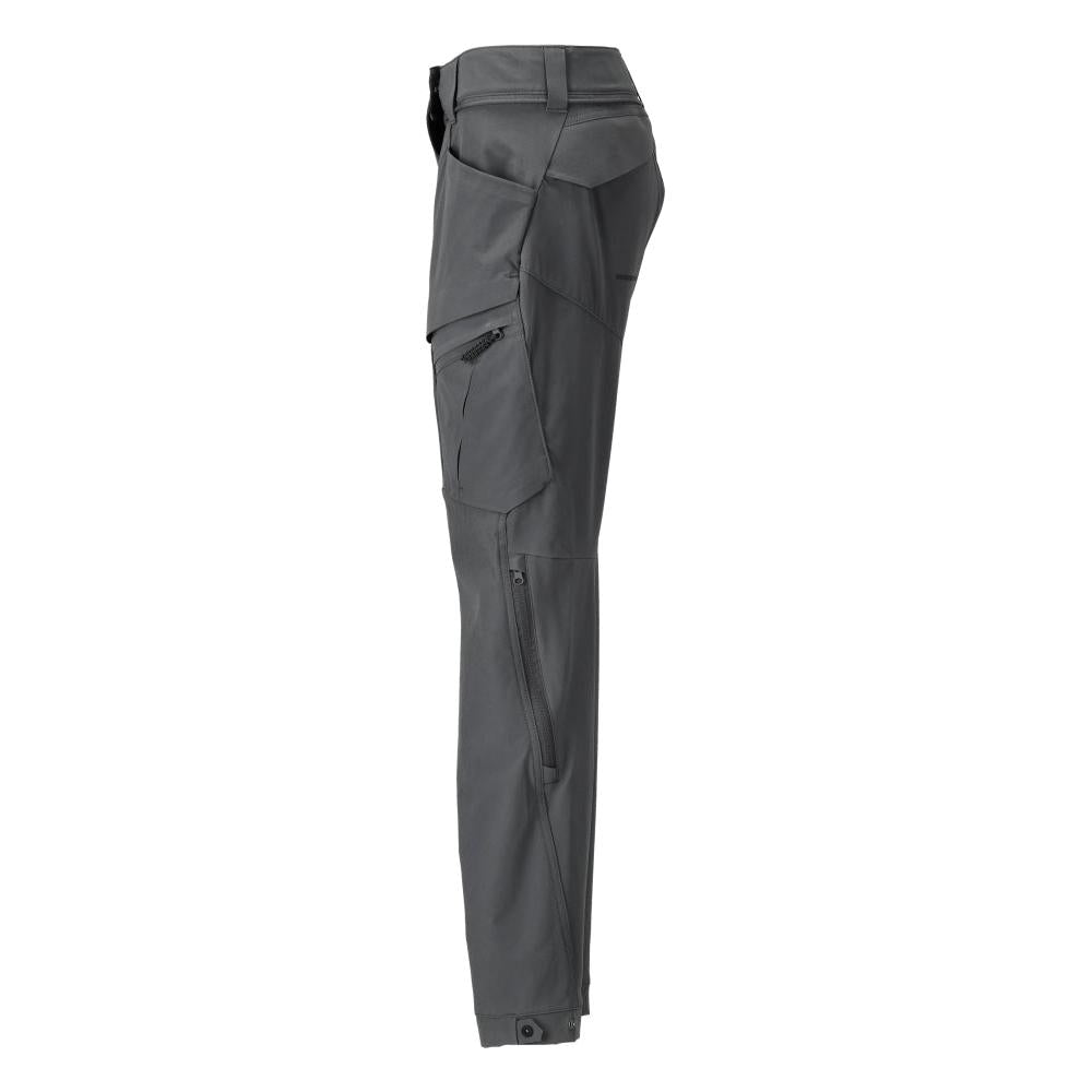 Pantaloni functionali, stretch, pantaloni de dama, gri antracit