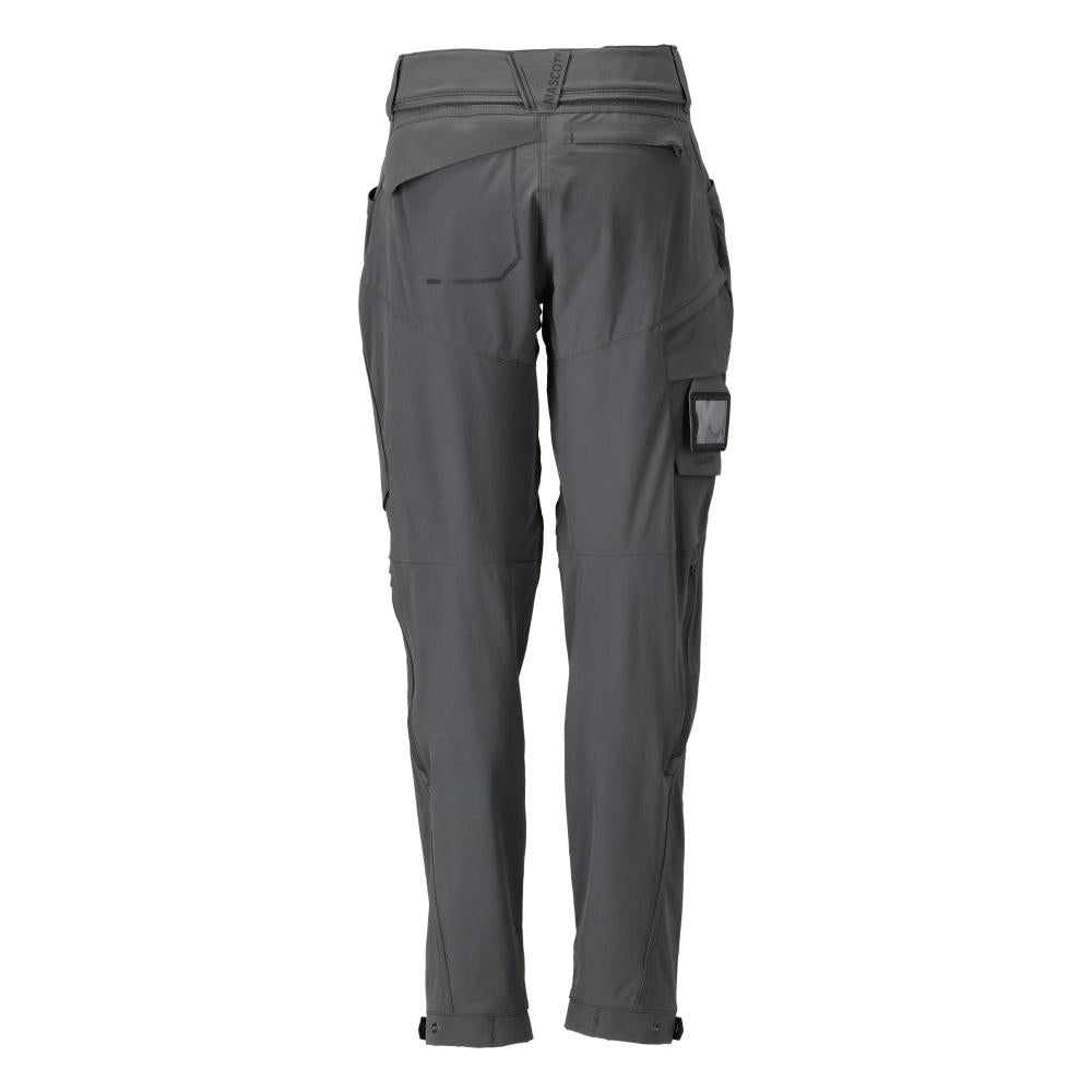 Pantaloni functionali, stretch, pantaloni de dama, gri antracit