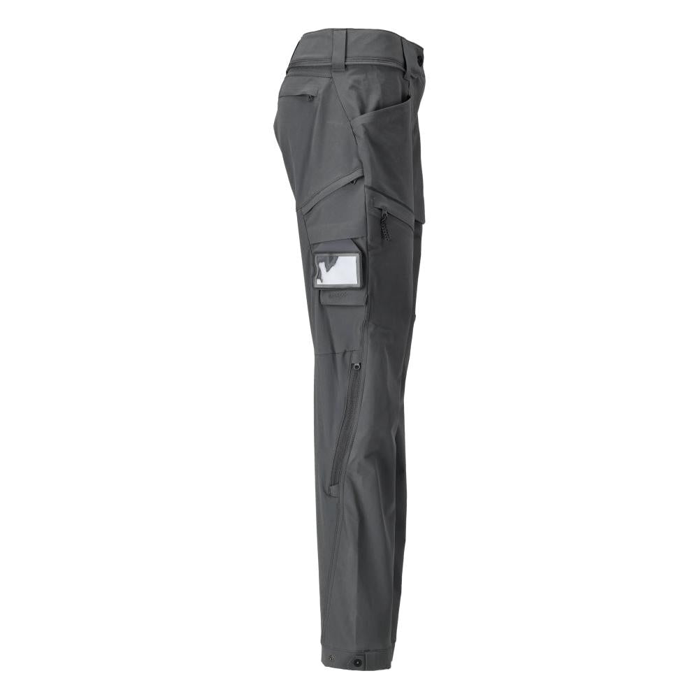 Pantaloni functionali, stretch, pantaloni de dama, gri antracit