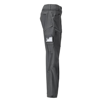 Pantaloni functionali, stretch, pantaloni de dama, gri antracit