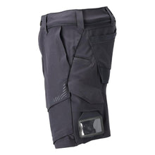 Pantaloni scurți, stretch, pantaloni scurți ușori, negru albastru