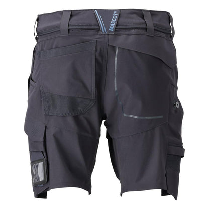 Pantaloni scurți, stretch, pantaloni scurți ușori, negru albastru