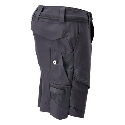 Pantaloni scurți, stretch, pantaloni scurți ușori, negru albastru