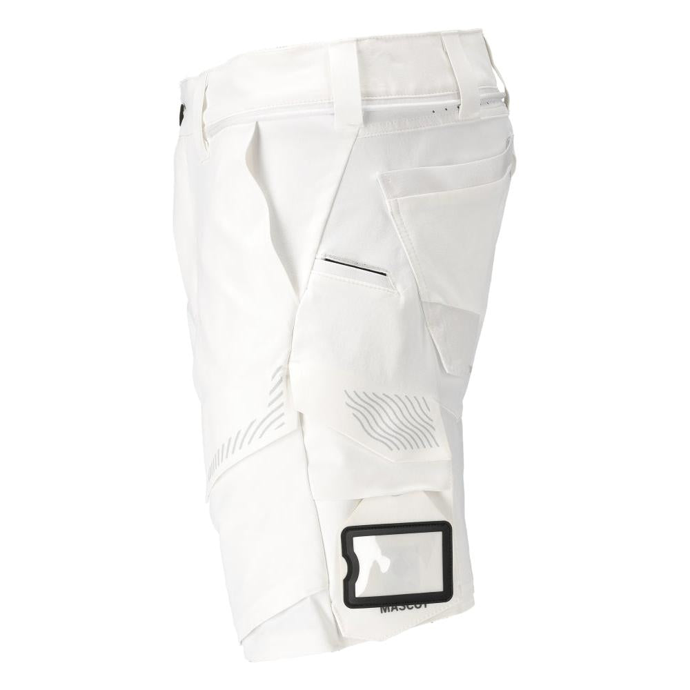 Pantaloni scurți, stretch, pantaloni scurți ușori, albi