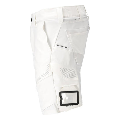 Pantaloni scurți, stretch, pantaloni scurți ușori, albi