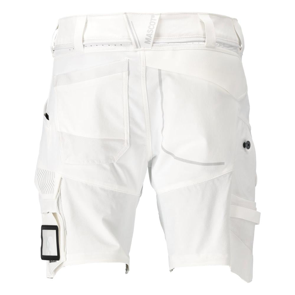 Pantaloni scurți, stretch, pantaloni scurți ușori, albi