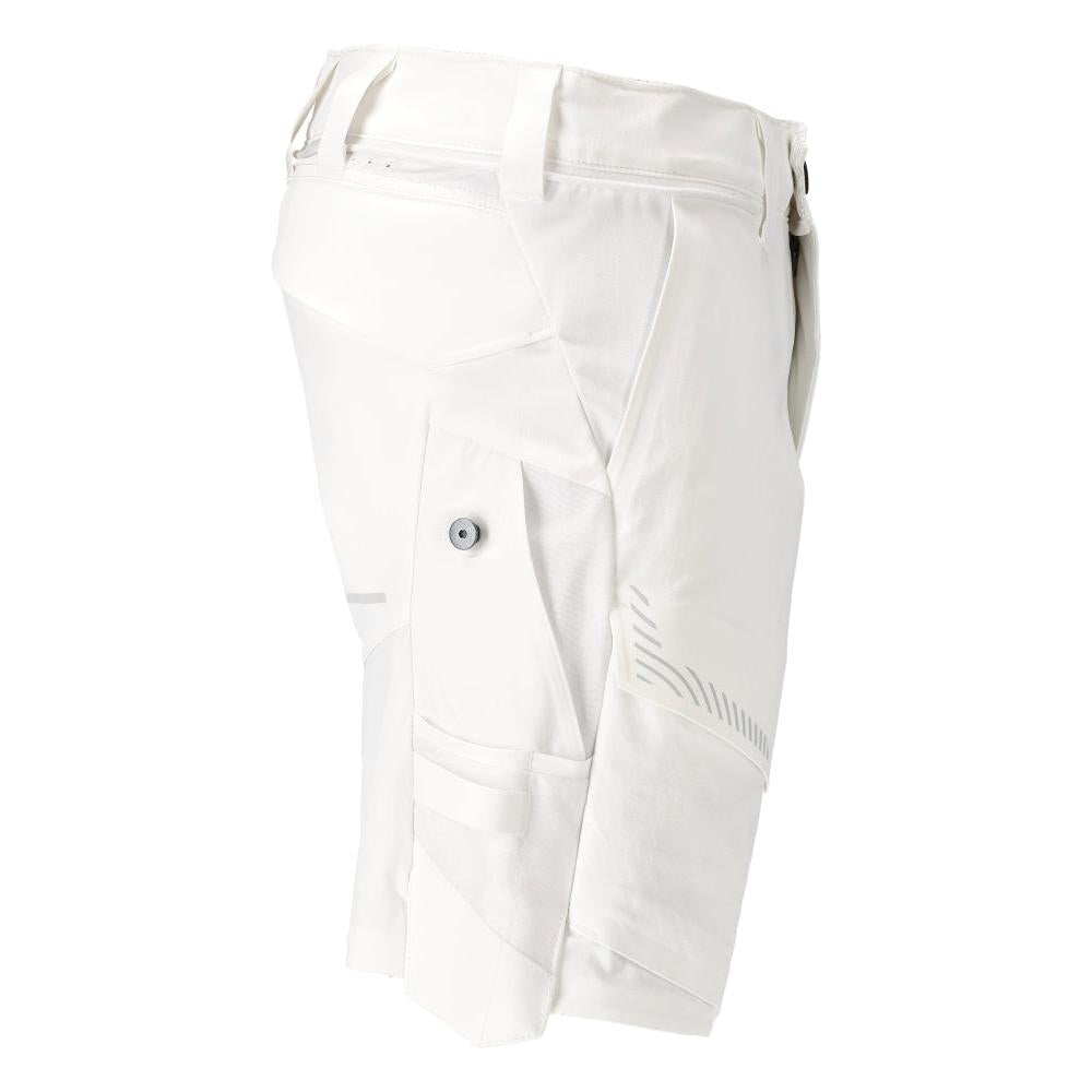 Pantaloni scurți, stretch, pantaloni scurți ușori, albi