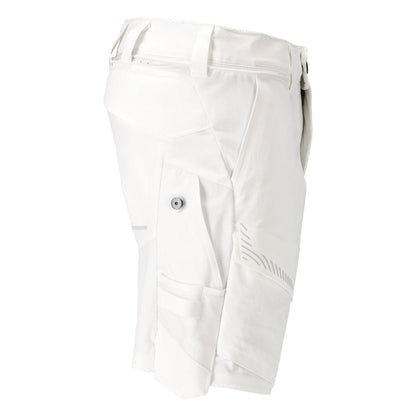 Pantaloni scurți, stretch, pantaloni scurți ușori, albi