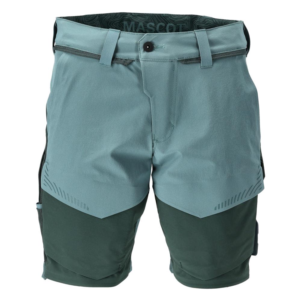 Pantaloni scurți, stretch, pantaloni scurți ușori, verde pădure deschis/verde pădure