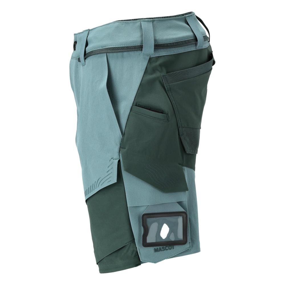 Pantaloni scurți, stretch, pantaloni scurți ușori, verde pădure deschis/verde pădure