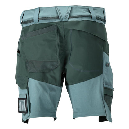 Pantaloni scurți, stretch, pantaloni scurți ușori, verde pădure deschis/verde pădure