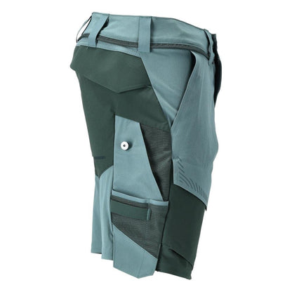 Pantaloni scurți, stretch, pantaloni scurți ușori, verde pădure deschis/verde pădure