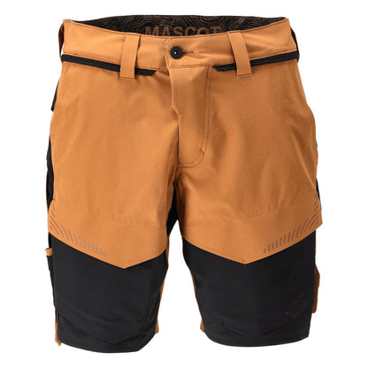 Pantaloni scurți, stretch, pantaloni scurți ușori, maro nuc/negru