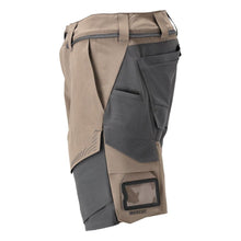 Pantaloni scurți, stretch, ușoare, bej nisip închis/gri antracit