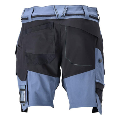 Pantaloni scurți, stretch, pantaloni scurți ușori, albastru piatră/albastru negru