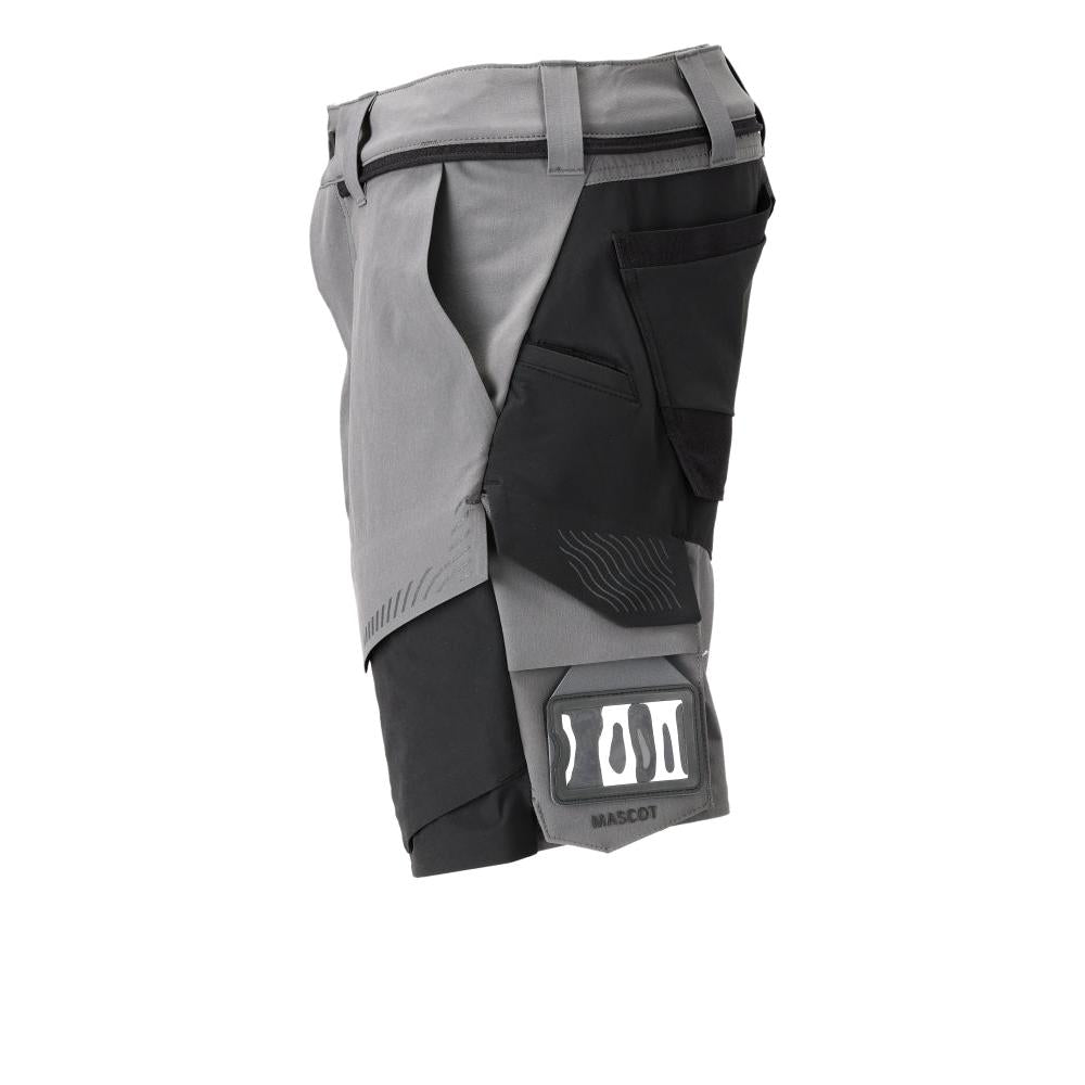Pantaloni scurți, stretch, pantaloni scurți ușori, gri antracit/negru