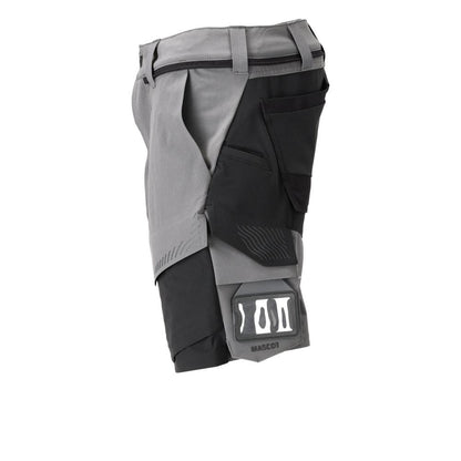 Pantaloni scurți, stretch, pantaloni scurți ușori, gri antracit/negru