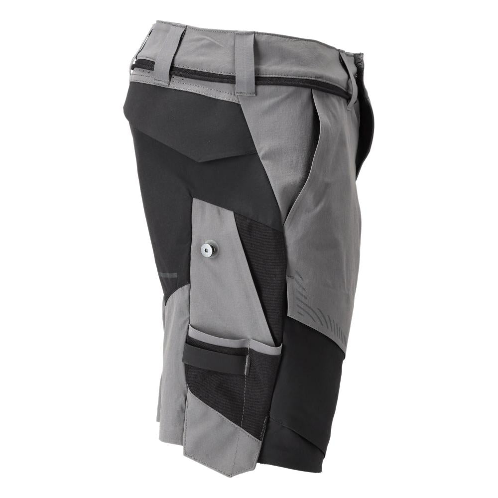 Pantaloni scurți, stretch, pantaloni scurți ușori, gri antracit/negru