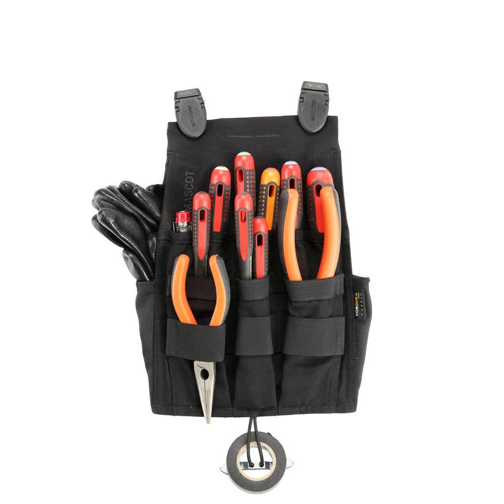 Geanta agatata, genti agatate electrician marimea ONE, neagra | Pachet (1 bucata)