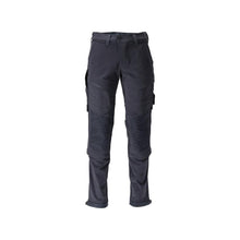 Pantaloni, buzunare pentru genunchi, rezistenti, pantaloni stretch, negru-albastru
