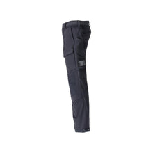 Pantaloni, buzunare pentru genunchi, rezistenti, pantaloni stretch, negru-albastru