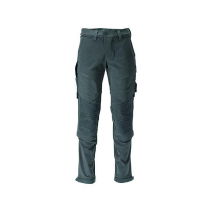 Pantaloni, buzunare pentru genunchi, rezistenti, pantaloni stretch, verde padure