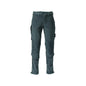 Pantaloni, buzunare pentru genunchi, rezistenti, pantaloni stretch, verde padure