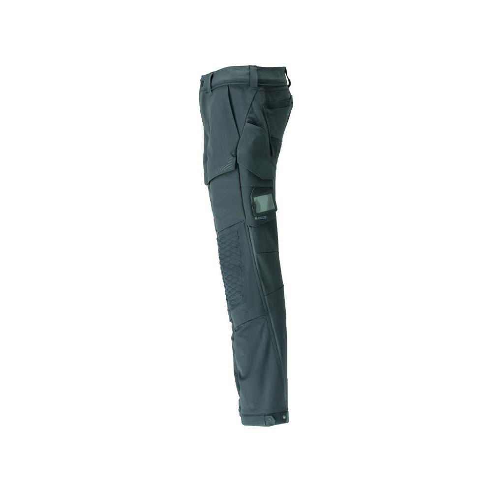 Pantaloni, buzunare pentru genunchi, rezistenti, pantaloni stretch, verde padure