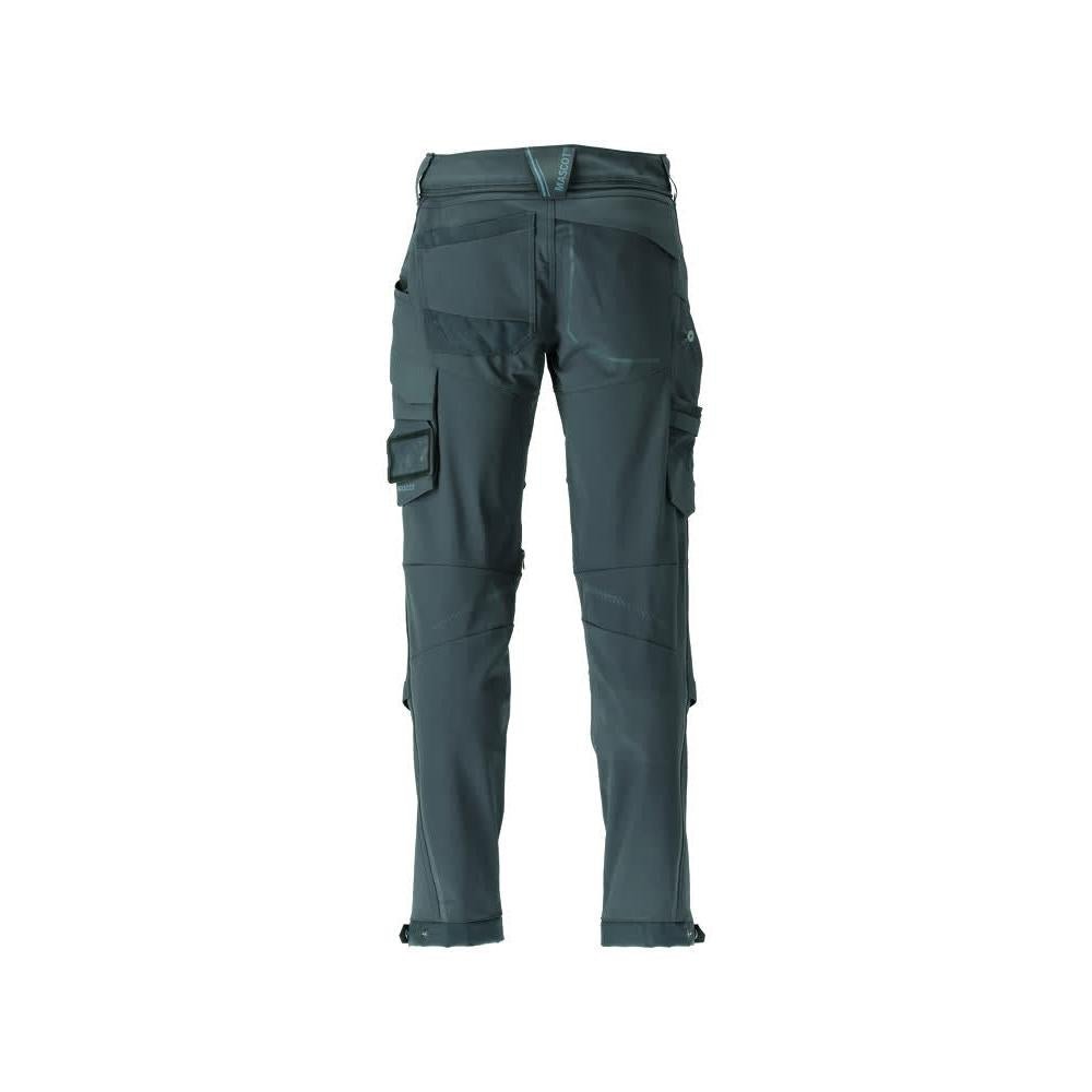 Pantaloni, buzunare pentru genunchi, rezistenti, pantaloni stretch, verde padure