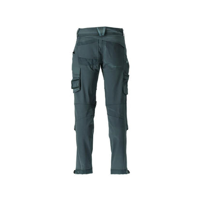 Pantaloni, buzunare pentru genunchi, rezistenti, pantaloni stretch, verde padure