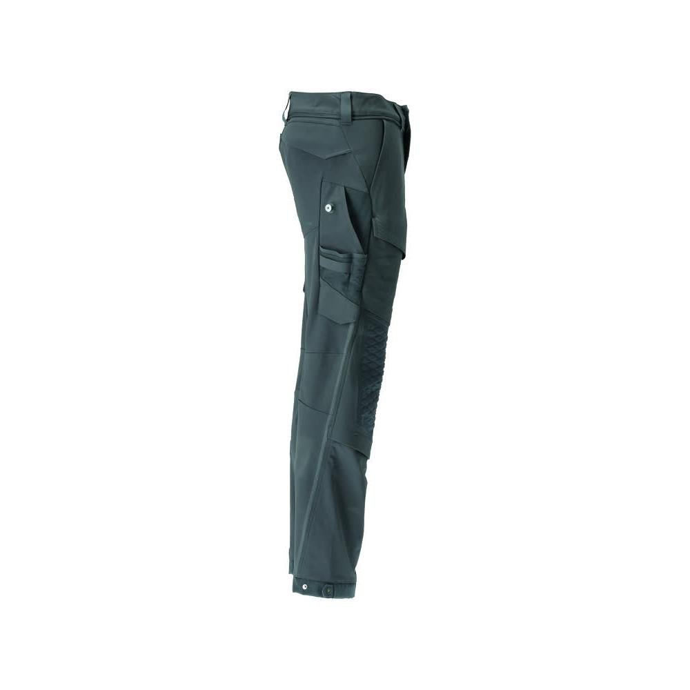 Pantaloni, buzunare pentru genunchi, rezistenti, pantaloni stretch, verde padure