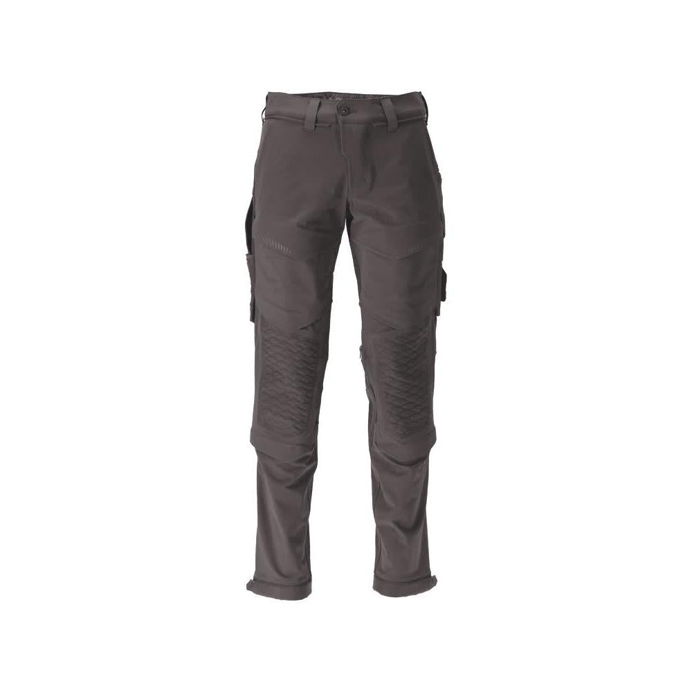 Pantaloni, buzunare pentru genunchi, pantaloni rezistenti, elastici, gri antracit